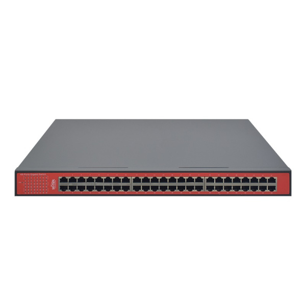 WI-TEK WI-PS348G, коммутатор 48-портовый PoE+